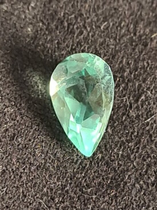 Jewelry - Mozambique Paraiba Tourmaline Certified 1.27cts, Pear Cut Not Enhanced, NATURAL